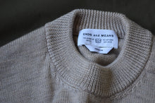 画像をギャラリービューアに読み込む, Ends And Means " Merino Wool Crew Neck Knit " Mix Beige