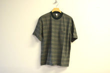 画像をギャラリービューアに読み込む, Ends and Means " Horizonal Stripe S/S Tee " Green Stripe