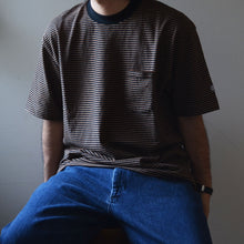 画像をギャラリービューアに読み込む, Ends and Means &quot; Horizonal Striped Pocket Tee &quot; Black Stripe

