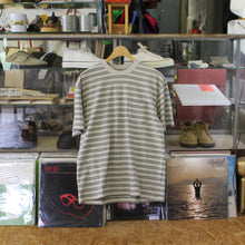 画像をギャラリービューアに読み込む, Ends and Means &quot; Horizonal Striped Pocket Tee &quot; Ash Gray Striped
