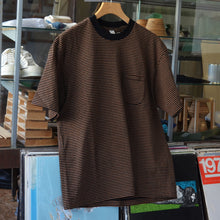 画像をギャラリービューアに読み込む, Ends and Means &quot; Horizonal Striped Pocket Tee &quot; Black Stripe
