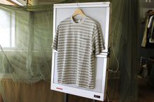 画像をギャラリービューアに読み込む, Ends and Means &quot; Horizonal Striped Pocket Tee &quot; Ash Gray Striped
