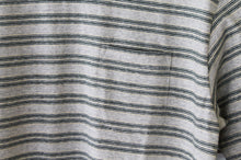 画像をギャラリービューアに読み込む, Ends and Means &quot; Horizonal Striped Pocket Tee &quot; Ash Gray Striped
