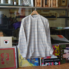画像をギャラリービューアに読み込む, Ends and Means &quot; Horizontal Stripe L/S Tee &quot; Milk Stripe
