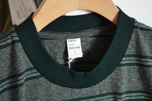 画像をギャラリービューアに読み込む, Ends and Means &quot; Horizontal Stripe L/S Tee &quot; Green Stripe
